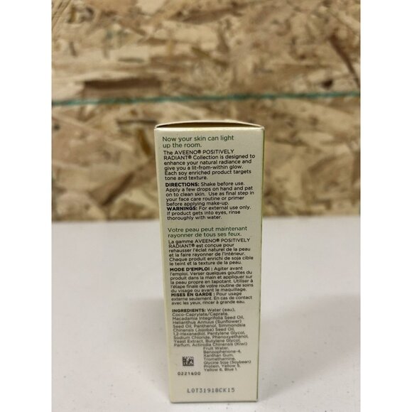 Aveeno Positively Radiant MAXGLOW Serum Primer 1.5 fl oz New - Picture 4 of 5